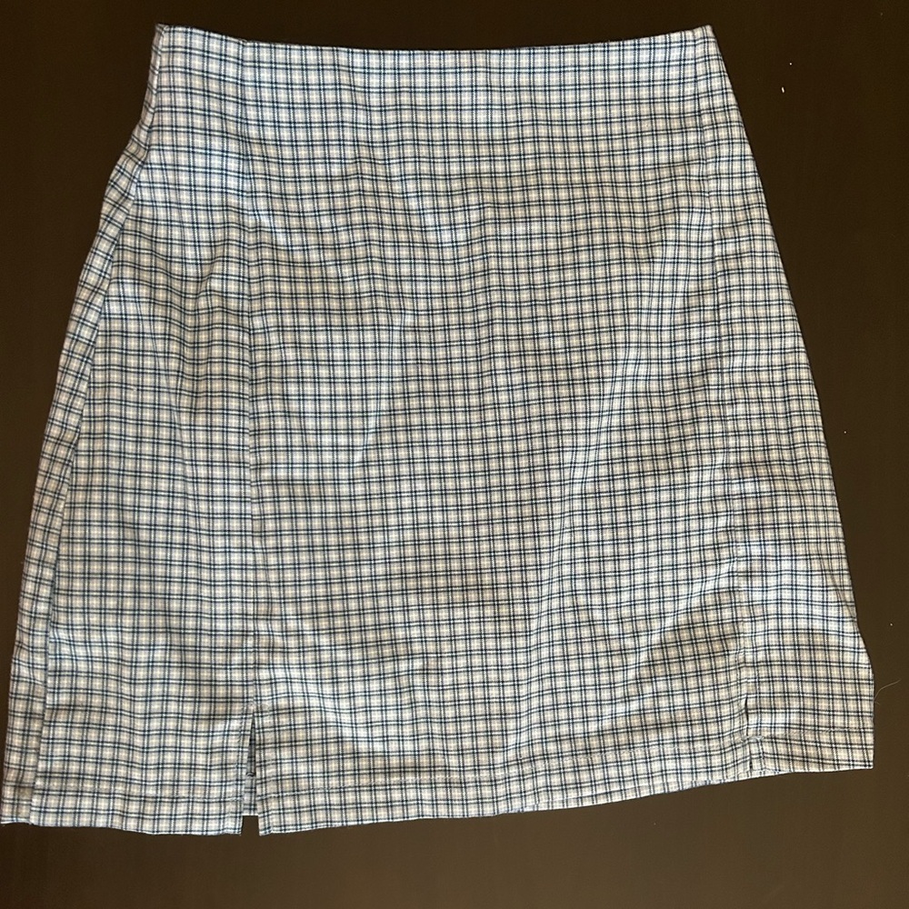 Blue Plaid Brandy Melville Mini Skirt